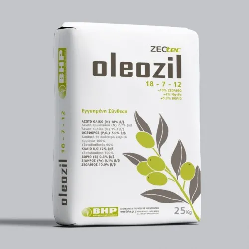 ΛΙΠΑΣΜΑ OLEOZIL 18-7-12+4Mg+0,5B+0,1Fe+ΖΕΟΛΙΘΟ (25kg)