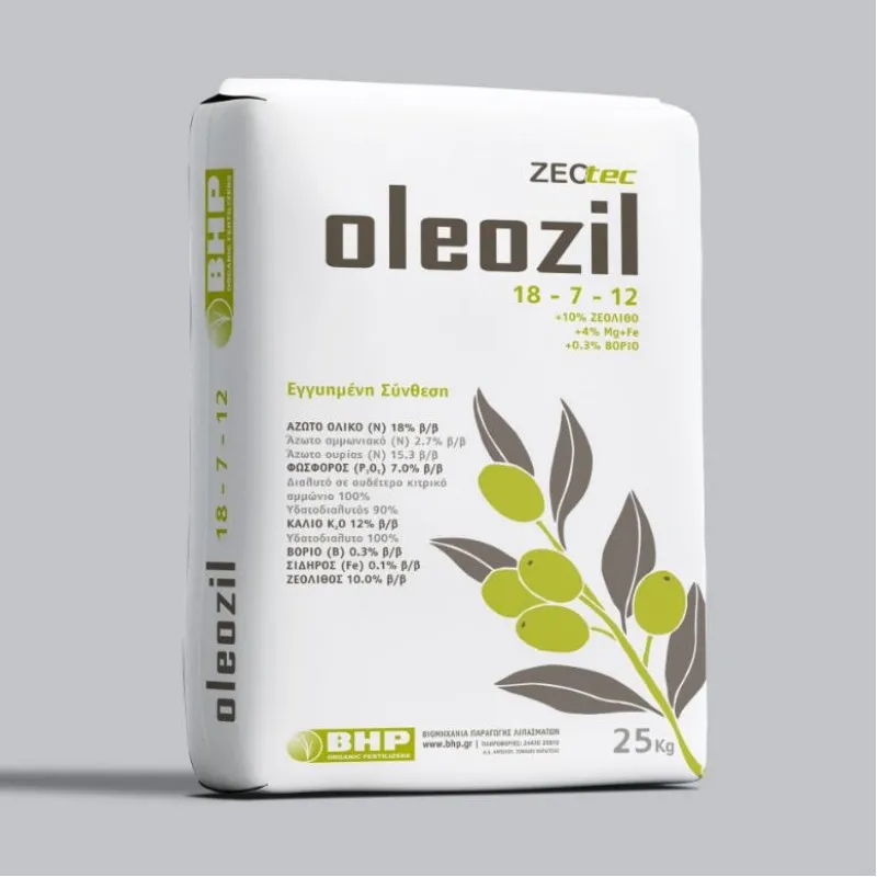 ΛΙΠΑΣΜΑ OLEOZIL 18-7-12+4Mg+0,5B+0,1Fe+ΖΕΟΛΙΘΟ (25kg)