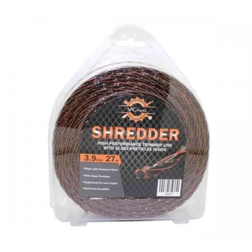 ΜΕΣΙΝΕΖΑ VISCO SHREDDER 3.9mm X 25m (Με Γυαλί | Μαύρο – Πορτοκαλί)