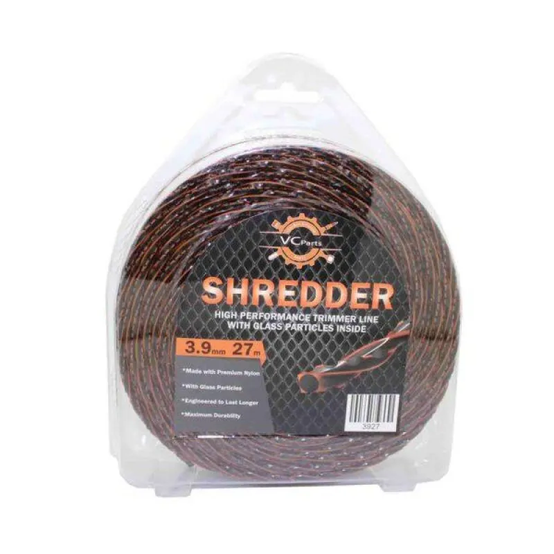 ΜΕΣΙΝΕΖΑ VISCO SHREDDER 3.9mm X 25m (Με Γυαλί | Μαύρο – Πορτοκαλί)