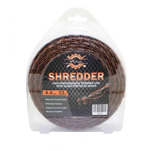 ΜΕΣΙΝΕΖΑ VISCO SHREDDER 4.4mm X 22m (Με Γυαλί | Μαύρο – Πορτοκαλί)