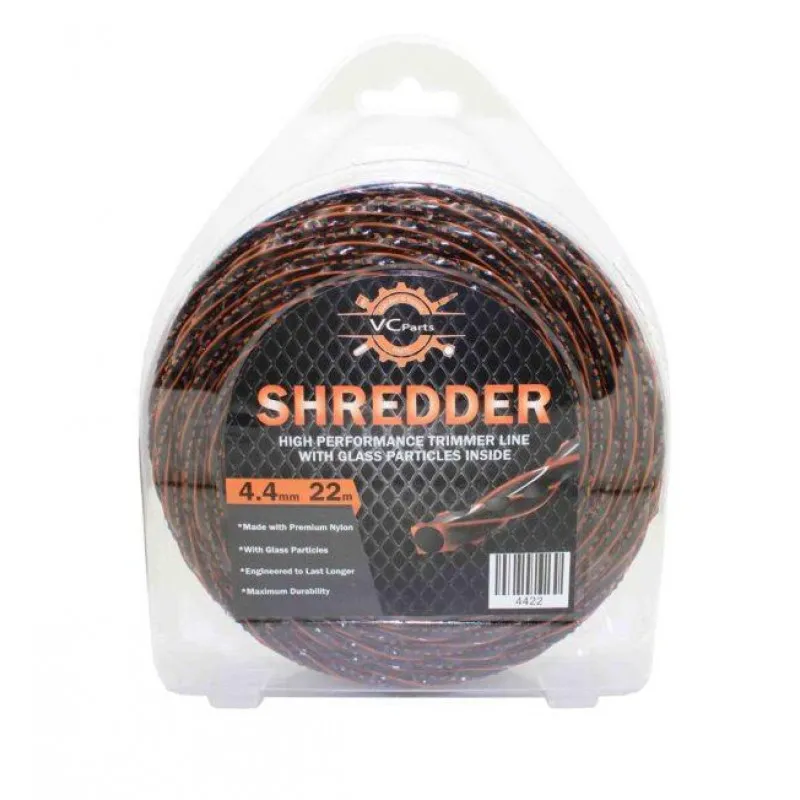ΜΕΣΙΝΕΖΑ VISCO SHREDDER 4.4mm X 22m (Με Γυαλί | Μαύρο – Πορτοκαλί)