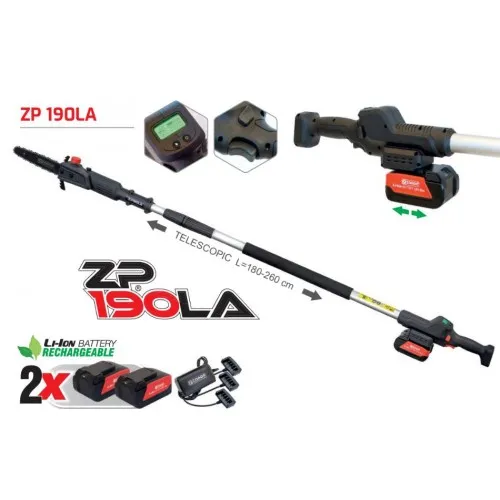 ΚΟΝΤΑΡΟΠΡΙΟΝΟ ZANON ZP-190LP (Αυτόματη Λίπανση / 1.8m-2.6m / 3.0kg) (2 Μπαταρίες 21V(MAX) 5Ah & Φορτιστής)