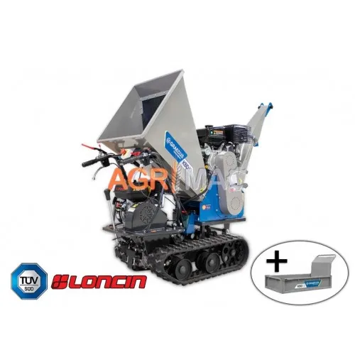ΘΡΥΜΜΑΤΙΣΤΗΣ GRAECUS KBD12 με ΚΙΝΗΤΗΡΑ LONCIN (Κοπή:8-12cm | 15.0hp | Παραγωγή:6-7m3/h) με Επιπλέον Κουβά