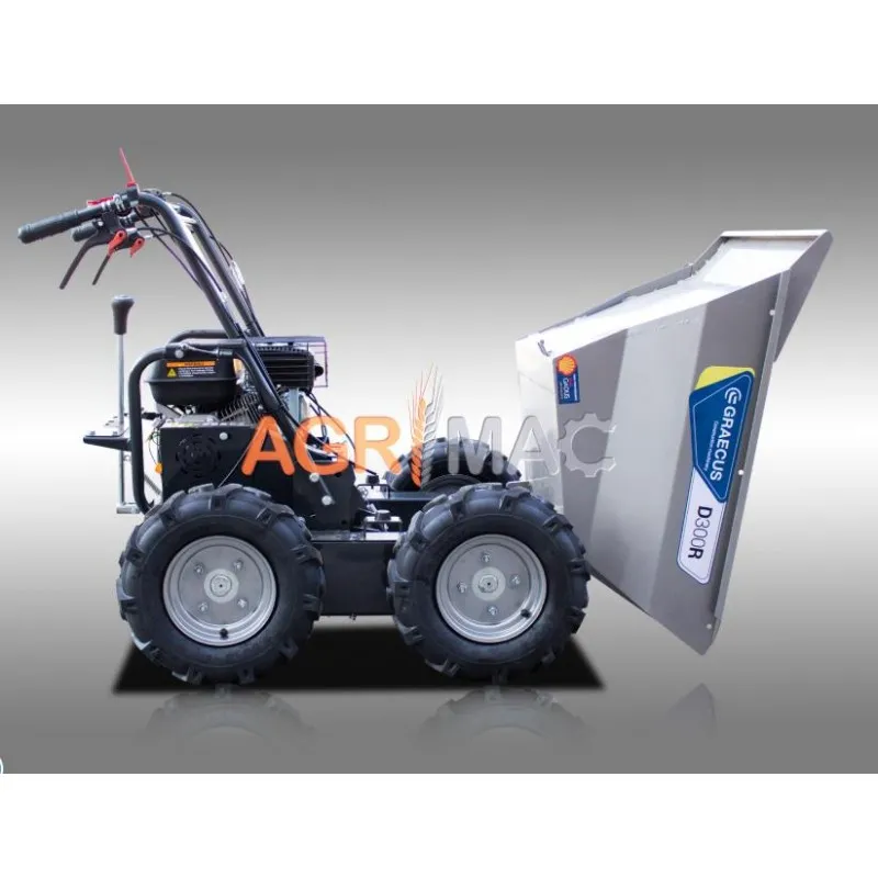 ΝΤΑΜΠΕΡ GRAECUS D300R (Φορτίο:300kg | Loncin 6.5hp | Ανατροπή:Μηχανική)
