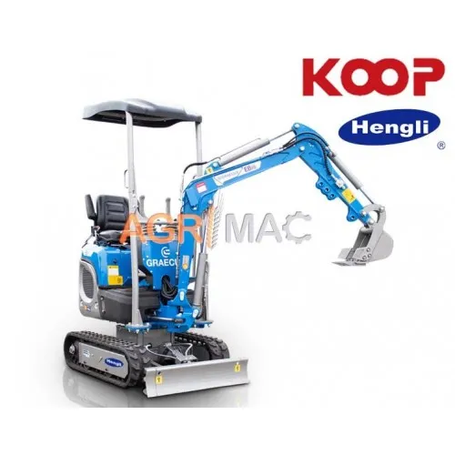 ΤΣΑΠΑΚΙ GRAECUS EB10-XL (Βάθος:170cm | 10.0hp (KOOP) | 1060.0kg | Περιστροφή μπούμας, Πτυσσόμενες ερπύστριες, Γραμμή σφύρας)