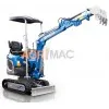 ΤΣΑΠΑΚΙ GRAECUS EB10-XL (Βάθος:170cm | 10.0hp (KOOP) | 1060.0kg | Περιστροφή μπούμας, Πτυσσόμενες ερπύστριες, Γραμμή σφύρας)