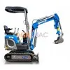 ΤΣΑΠΑΚΙ GRAECUS EB10-PRO (Βάθος:170cm | 10.0hp (KOOP) | 1150.0kg | Περιστροφή μπούμας, Πτυσσόμενες ερπύστριες, Μοχλοί στο Πλάι)