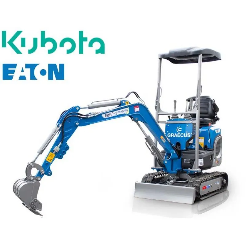 ΤΣΑΠΑΚΙ GRAECUS EB12-BOOM (Βάθος:170cm | 14.0hp (Kubota) | 1040.0kg | Περιστροφή μπούμας, Γραμμή σφύρας)