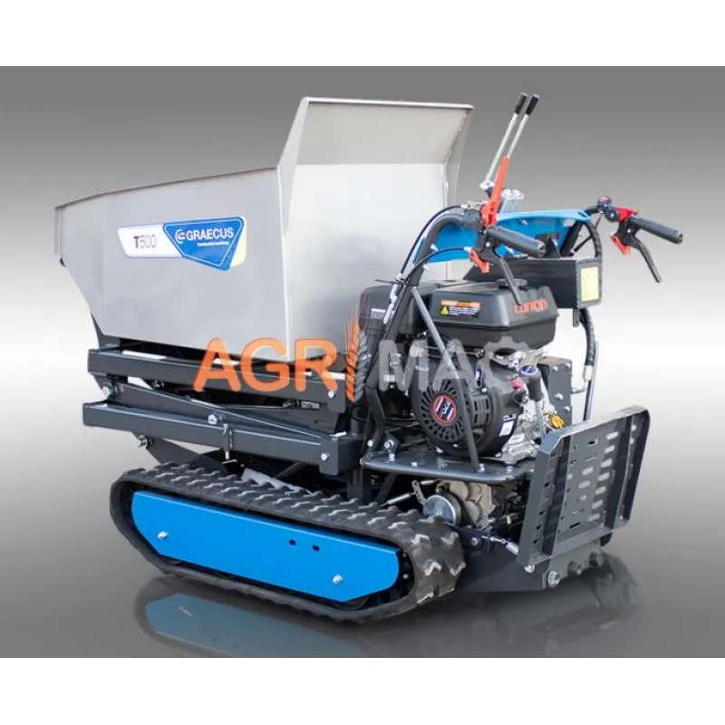 ΝΤΑΜΠΕΡ GRAECUS T500 (Φορτίο:500kg | Loncin 6.5hp | Ανατροπή:Υδραυλική)