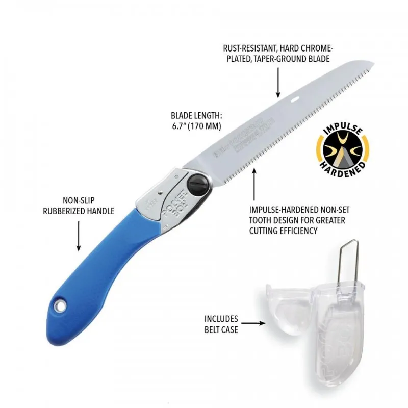 ΧΕΙΡΟΠΡΙΟΝΟ SILKY Pocket 170-20 (17cm / Fine Teeth:20 Δόντια στα 30mm / Σουγιάς)