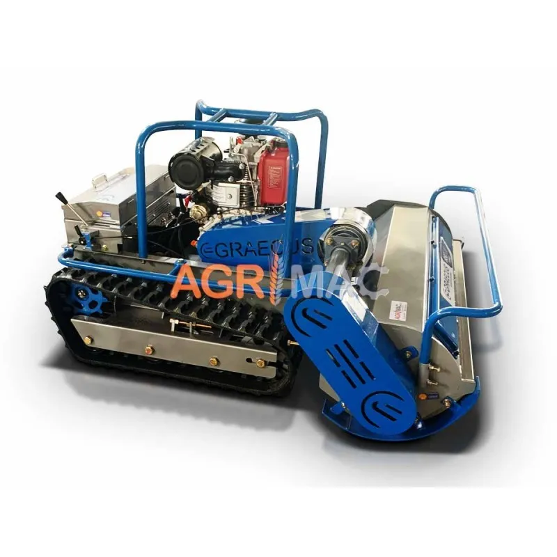 ΚΑΤΑΣΤΡΟΦΕΑΣ GRAECUS RSC120 Remote Hybrid (1.20μ με Σφυριά Υ | 15hp KOOP Πετρέλαιο με Μίζα | Τηλεκατευθυνόμενος)