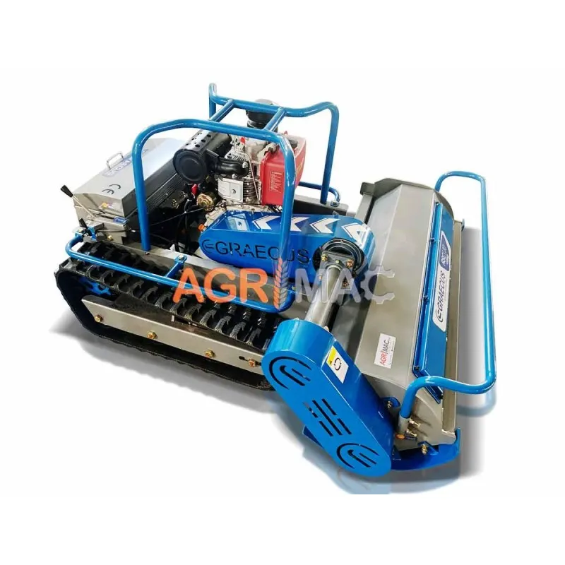 ΚΑΤΑΣΤΡΟΦΕΑΣ GRAECUS RSC120 Remote Hybrid (1.20μ με Σφυριά Υ | 15hp KOOP Πετρέλαιο με Μίζα | Τηλεκατευθυνόμενος)