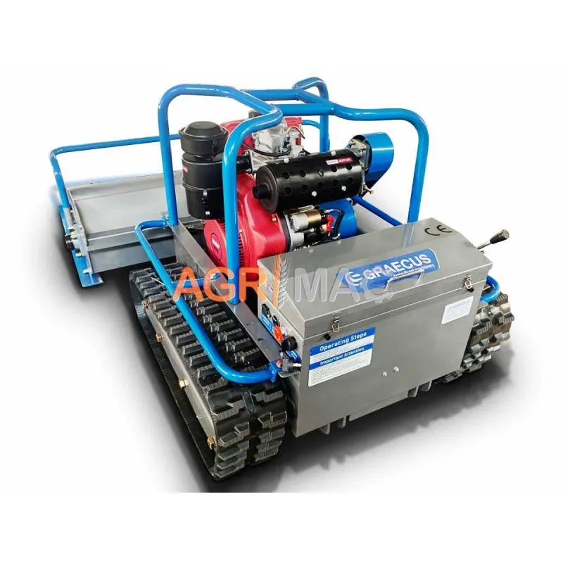 ΚΑΤΑΣΤΡΟΦΕΑΣ GRAECUS RSC100 Remote Hybrid (1.00μ με Σφυριά | 12hp KOOP Πετρέλαιο με Μίζα | Τηλεκατευθυνόμενος)