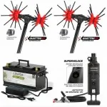 ΣΕΤ ΕΛΑΙΟΡΑΒΔΙΣΤΙΚΟ: x.Quattro SUPERVELOCE (x2) + ΜΠΑΤΑΡΙΑ LifePo4 100Ah 12V (9.0kg / Με Φορτιστή)