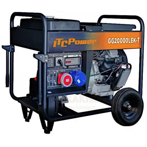 Η/Ζ ΓΕΝΝΗΤΡΙΑ ITC-Power GG20000LEK-T (Βενζίνη 999cc / 15kVa-220V + 20kVa-380V)