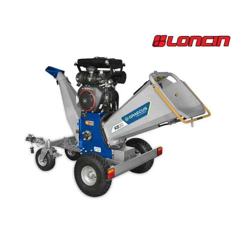 ΘΡΥΜΜΑΤΙΣΤΗΣ GRAECUS KB20 με ΚΙΝΗΤΗΡΑ LONCIN (Κοπή:20cm | 25.0hp | Παραγωγή:9m3/h)