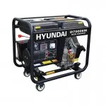 Η/Ζ ΓΕΝΝΗΤΡΙΑ HYUNDAI D7000EM (Πετρελαίου 10.0hp / 7.0kVa 220V) με Μίζα και Ρόδες