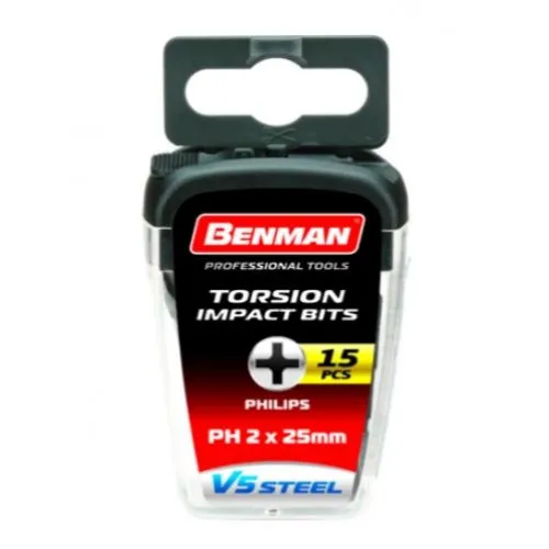 ΜΥΤΗ ΤΡΥΠΑΝΙΟΥ BENMAN ΣΤΑΥΡΟΥ (PH2) x 25mm (15τμχ)