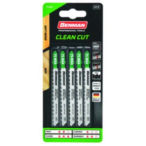 ΠΡΙΟΝΟΛΑΜΕΣ BENMAN CLEANCUT για ΙΝΟΣΑΝΙΔΕΣ (MDF) (5τμχ) / Τ101B, 100mm 7,8mm