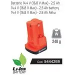 ΜΠΑΤΑΡΙΑ ZANON 16.8V(MAX) 14.4V(RATED) - 2.5Ah (για ZM-25 / ZM-27 / ZP-120)