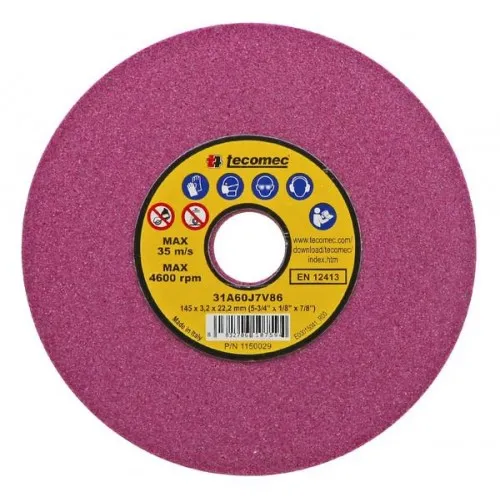 ΔΙΣΚΟΣ ΤΡΟΧΙΣΤΙΚΟΥ TECOMEC Φ145mm (Τρύπα:22.2 / Πάχος:3.2mm) (1/4