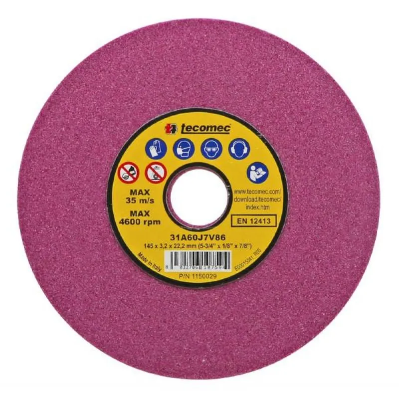 ΔΙΣΚΟΣ ΤΡΟΧΙΣΤΙΚΟΥ TECOMEC Φ145mm (Τρύπα:22.2 / Πάχος:3.2mm) (1/4