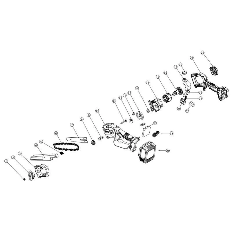 ΑΛΥΣΟΠΡΙΟΝΟ HYUNDAI HCS 21800VB (Δοχείο Λαδιού / 1.90kg) (2 Μπαταρίες 21V 3.0Ah & Φοτριστής Διπλός) BRUSHLESS