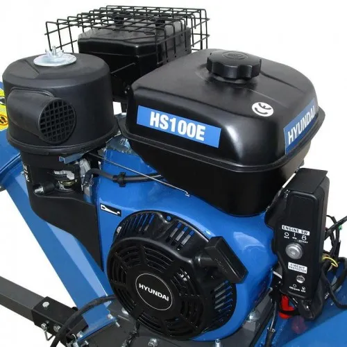 ΘΡΥΜΜΑΤΙΣΤΗΣ HYUNDAI HS 100 με HYUNDAI (Κοπή:10cm / Ιπποδύναμη:15hp / Με Μίζα και Κοτσαδόρο)