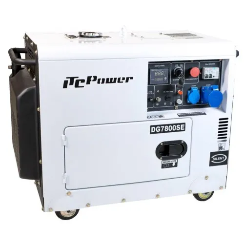 Η/Ζ ΓΕΝΝΗΤΡΙΑ ITC-Power DG7800SE (Πετρελαίου 13hp / 6.3kVa 220V) Αθόρυβη με Μίζα και Ρόδες