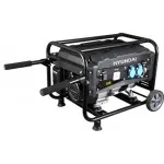 Η/Ζ ΓΕΝΝΗΤΡΙΑ HYUNDAI G3500ΕMW (Βενζίνης 6.5hp / 3.5kVa 220V) Με Μίζα και Τροχούς