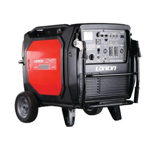 Η/Ζ ΓΕΝΝΗΤΡΙΑ LONCIN LC7000i (Βενζίνης 12.2hp / 7.0kVa 220V) INVERTER με Μίζα και Ρόδες