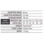 ΣΤΕΛΕΧΟΣ ΘΑΜΝΟΚΟΠΤΙΚΟ EgoPower+ STA1600 (40cm / 1.5kg / με PowerLoad / Carbon) με ΜΕΣΙΝΕΖΑ για PH1400E