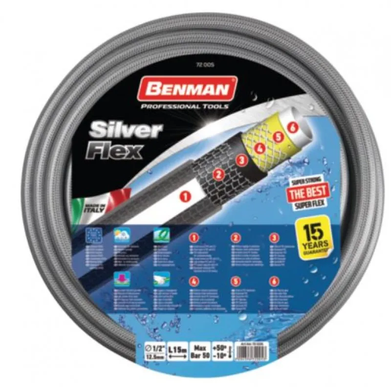 ΣΩΛΗΝΑΣ ΚΗΠΟΥ BENMAN SILVER FLEX 1/2