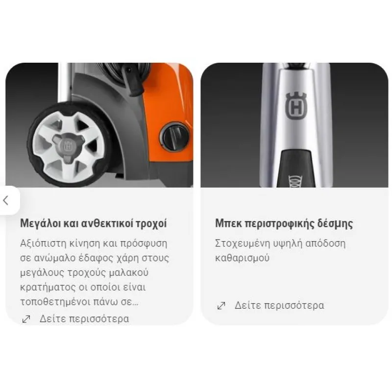 ΠΛΥΣΤΙΚΟ HUSQVARNA PW480 (180bar | 610lt/h) 