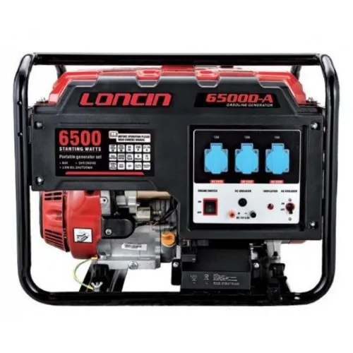 Η/Ζ ΓΕΝΝΗΤΡΙΑ LONCIN LC6500DA (Βενζίνης 11.0hp / 6.5kVa 220V) με Μίζα