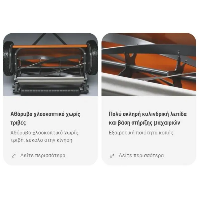 ΚΥΛΙΝΔΡΙΚΗ ΧΛΟΟΚΟΠΤΙΚΗ ΜΗΧΑΝΗ ΓΚΑΖΟΝ HUSQVARNA NovoLette Silent 540 (40cm / 13mm-38mm)