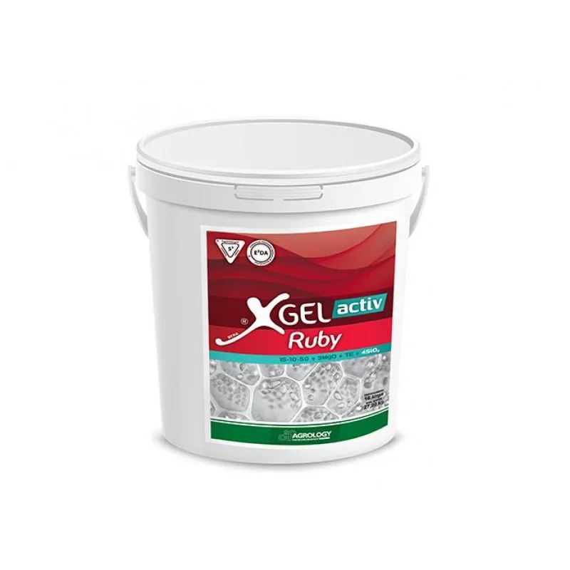 ΛΙΠΑΣΜΑ X-Gel Activ Ruby (15-10-50) 16Lt (Υπερσυμπυκνωμένο λίπασμα σε Κάλιο | Στάδιο: Ωρίμανσης)