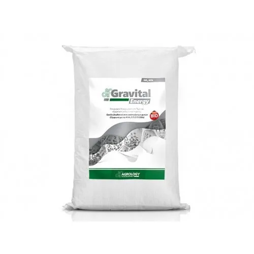ΛΙΠΑΣΜΑ Gravital Energy (SiO2:92%) 9kg (Βιοδιεγέρτης Πυριτίου, Λευκό επίχρισμα στη επιφάνεια | Στάδιο:Καρπίδιο + Ωρίμανση)