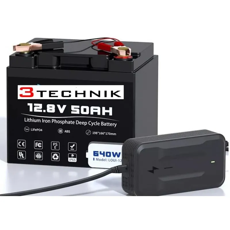 ΜΠΑΤΑΡΙΑ LifePo4 50Ah 12V (4.5kg / Με Φορτιστή)