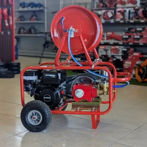 ΨΕΚΑΣΤΙΚΟ ΣΥΓΚΡΟΤΗΜΑ HYUNDAI + TF45C1 (Κινητήρας: 6.5hp | 40bar, 36lt/h | Βάση με Ρόδες, Σωλήνα 100μ σε Ανέμη)
