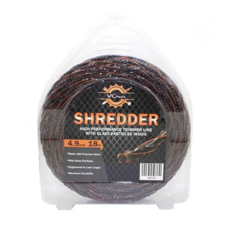 ΜΕΣΙΝΕΖΑ VISCO SHREDDER 4.9mm X 18m (Με Γυαλί | Μαύρο – Πορτοκαλί)