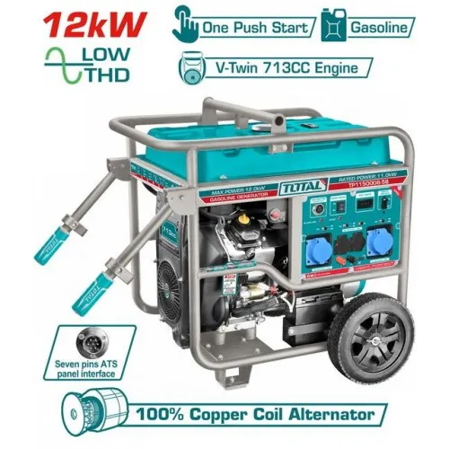 Η/Ζ ΓΕΝΝΗΤΡΙΑ TOTAL TP1150008 (Βενζίνης 713cc / 12.0kVa 220V)