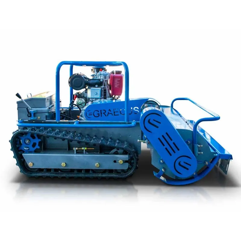 ΚΑΤΑΣΤΡΟΦΕΑΣ GRAECUS RSC120 Remote Hybrid (1.20μ με Σφυριά Υ | 15hp KOOP Πετρέλαιο με Μίζα | Τηλεκατευθυνόμενος)