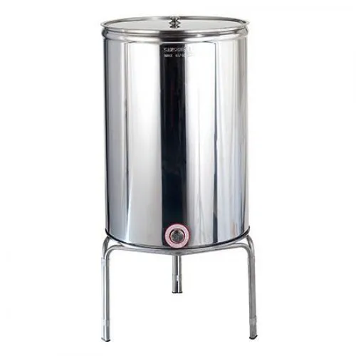 ΔΟΧΕΙΟ ΕΛΑΙΟΛΑΔΟΥ SANSONE 300LT INOX ΚΟΛΛΗΤΟ ΑΝΟΙΧΤΟ ΚΑΠΑΚΙ (Με Κάνουλα / Χωρίς Βάση | Φ64cm x H:96cm)