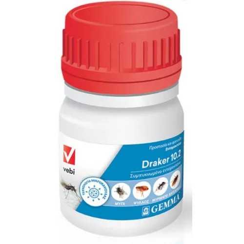 DRAKER CS 10.2 50ml (Με Μικροκάψουλα | για Κουνούπια τίγρης, Ψύλλοι, Κατσαρίδες, Μύγες, Μυρμήγκια, Βρωμούσες)