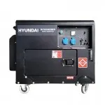 Η/Ζ ΓΕΝΝΗΤΡΙΑ HYUNDAI D7000EMS (Πετρελαίου 10.0hp / 7.0kVa 220V) Αθόρυβο, με Μίζα και Ρόδες