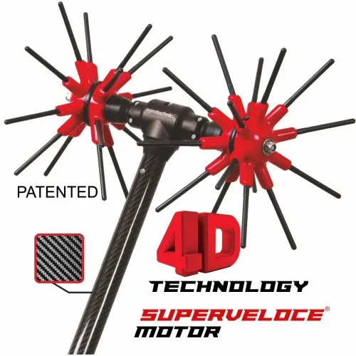 ΕΛΑΙΟΡΑΒΔΙΣΤΙΚΟ x.Quattro CF SUPERVELOCE (12V 1.000Watt Brushless με Ρυθμιστή Ταχύτητας | 2,4m Carbon / 2.5kg)