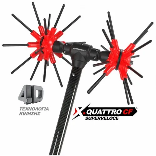 ΕΛΑΙΟΡΑΒΔΙΣΤΙΚΟ x.Quattro CF SUPERVELOCE (12V 1.000Watt Brushless με Ρυθμιστή Ταχύτητας | 2.40m Carbon / 2.5kg)