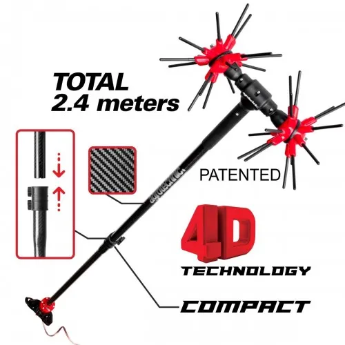 ΕΛΑΙΟΡΑΒΔΙΣΤΙΚΟ x.Quattro CF Compact (12V-18VDC | 2,4m Carbon Διαιρούμενο / 2.85kg) AGROTECHNIC